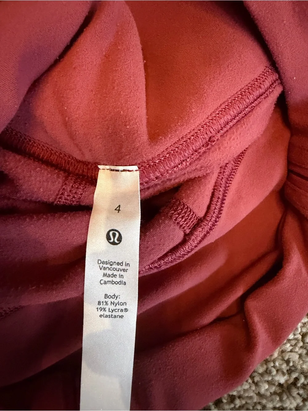 lululemon Leggings in maroon